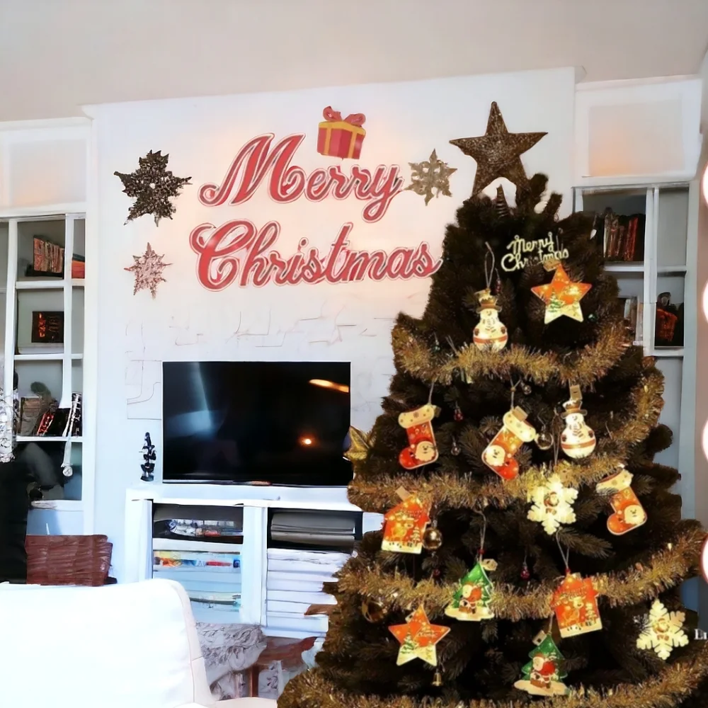 Nostalgic vintage look Christmas decorations garland